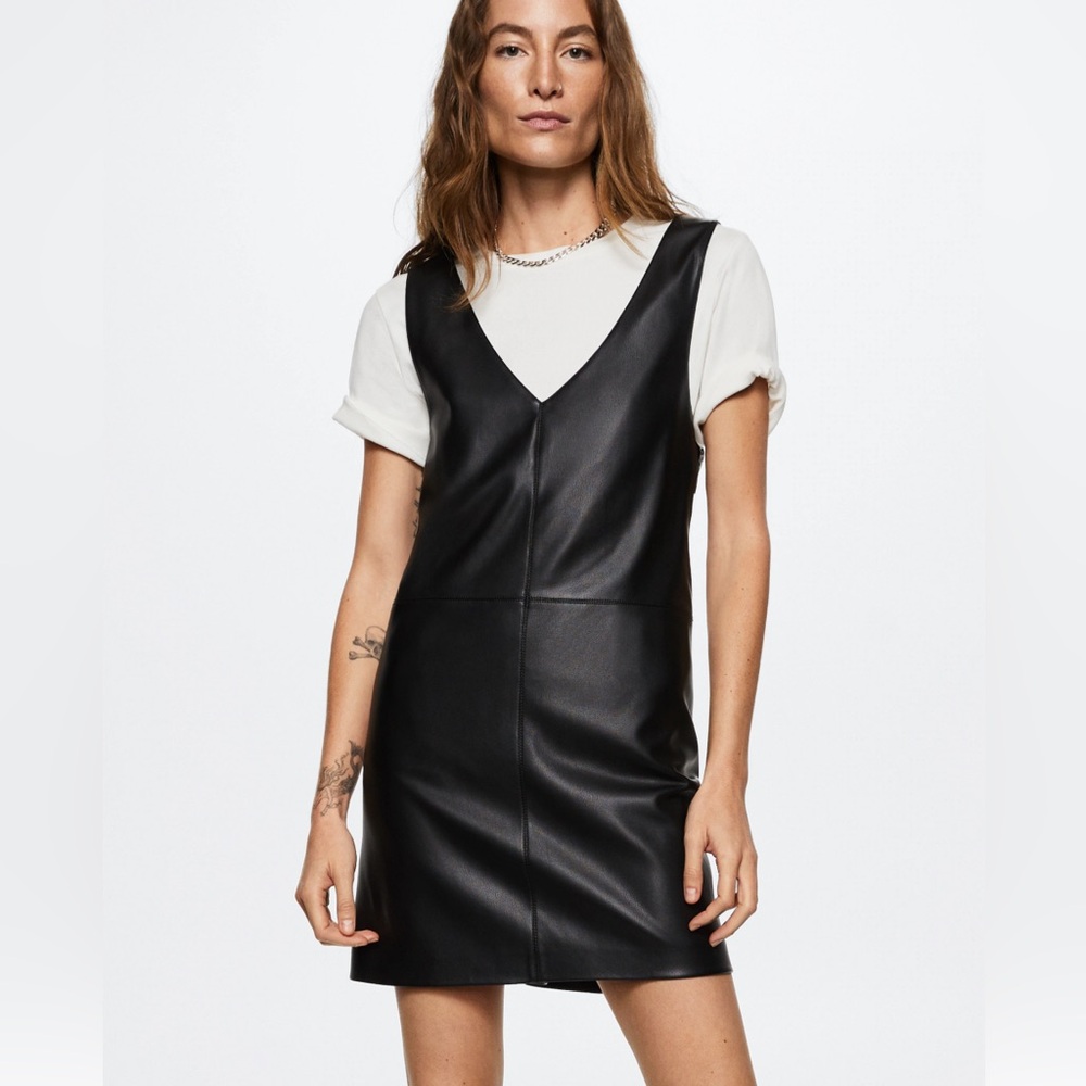 NWT Mango Black Sleeveless Mini Dress